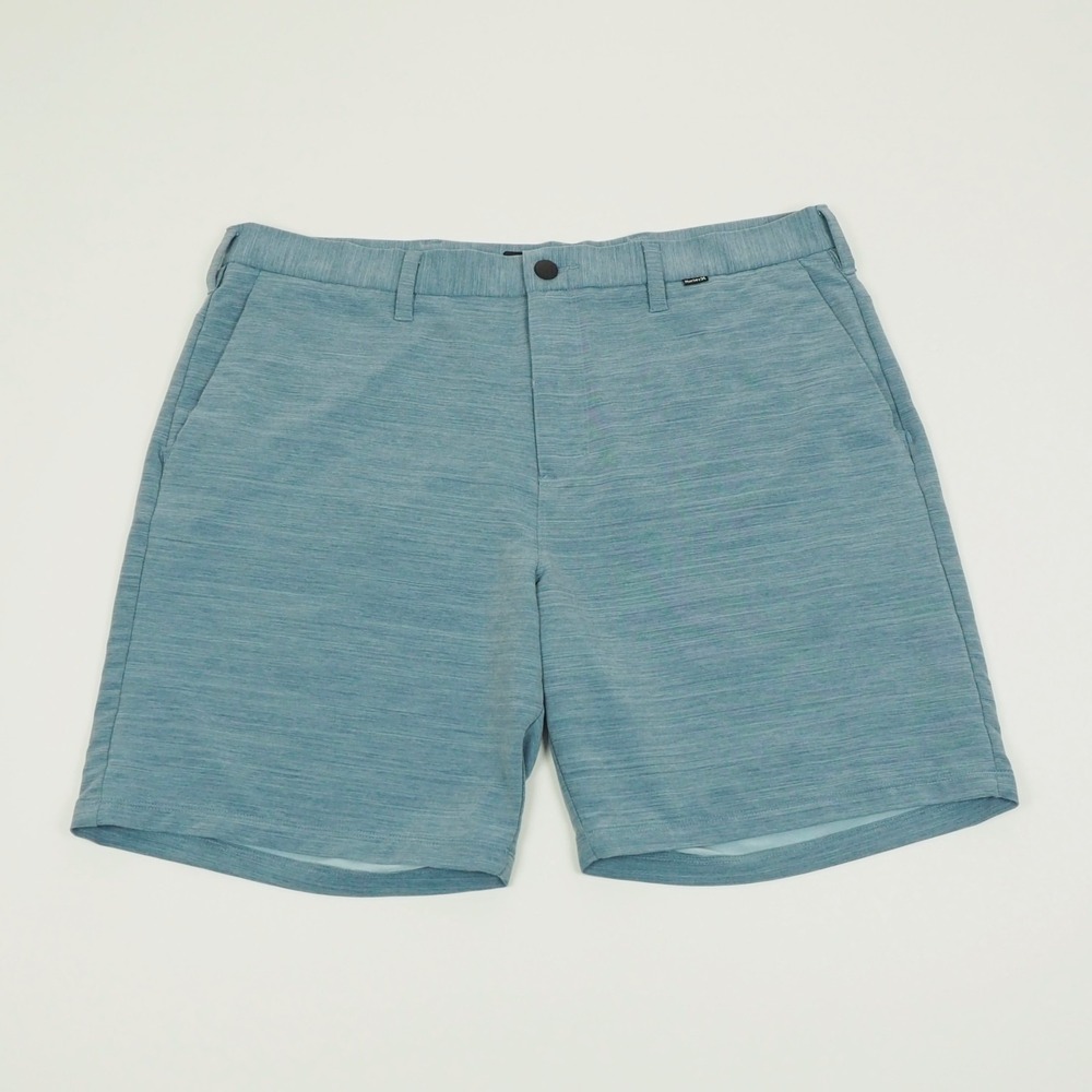 Hurley Nike Dri-Fit Cutback Chino Shorts Mens 38 Heather Blue Walk Golf Casual